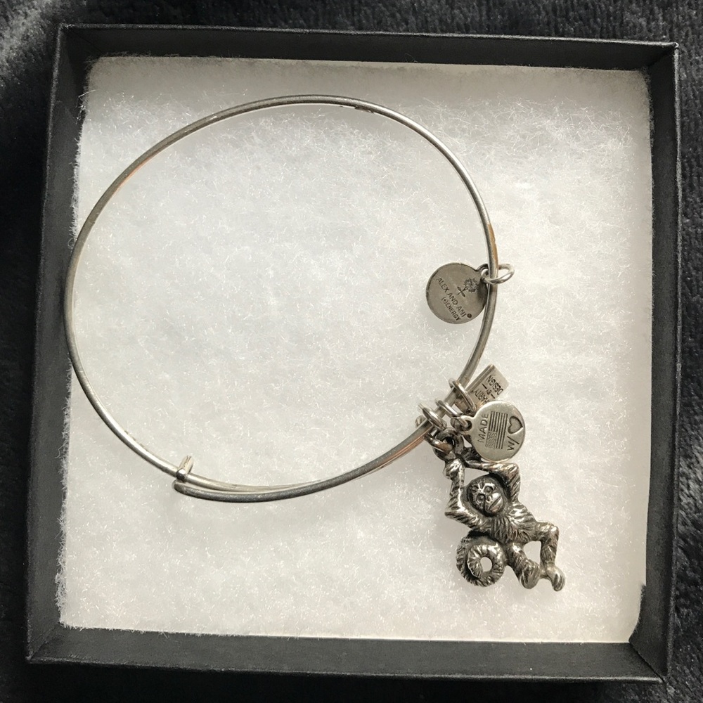 Alex and Ani monkey bracelet